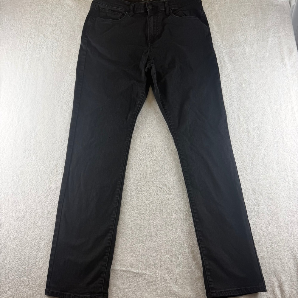 Lucky Brand Jeans 410 Athletic Straight Black Mens 34x34 Denim Pants Casual
